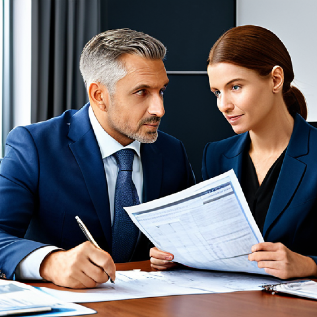 사업 확장에 필수적인 재무적 역량 분석 - Cashflow Management**
"A financial advisor in a modern office setting, reviewing cash flow statemen...