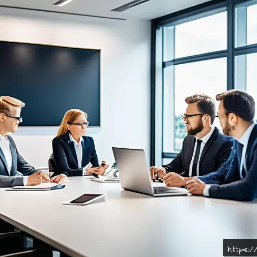 사업 확장 시 고려할 재무적 요소 - A modern corporate office scene in Germany showing a diverse team of professionals engaged in a stra...