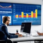 Home 19 사업 확장 시 고려해야 할 재무 리스크 - A professional business setting showing a diverse team of German professionals in a modern office di...